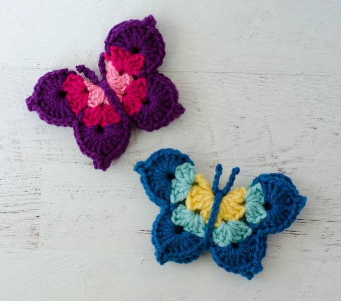 Easy Crochet D Butterfly Free Pattern Video Crochet Butterfly Pattern ...