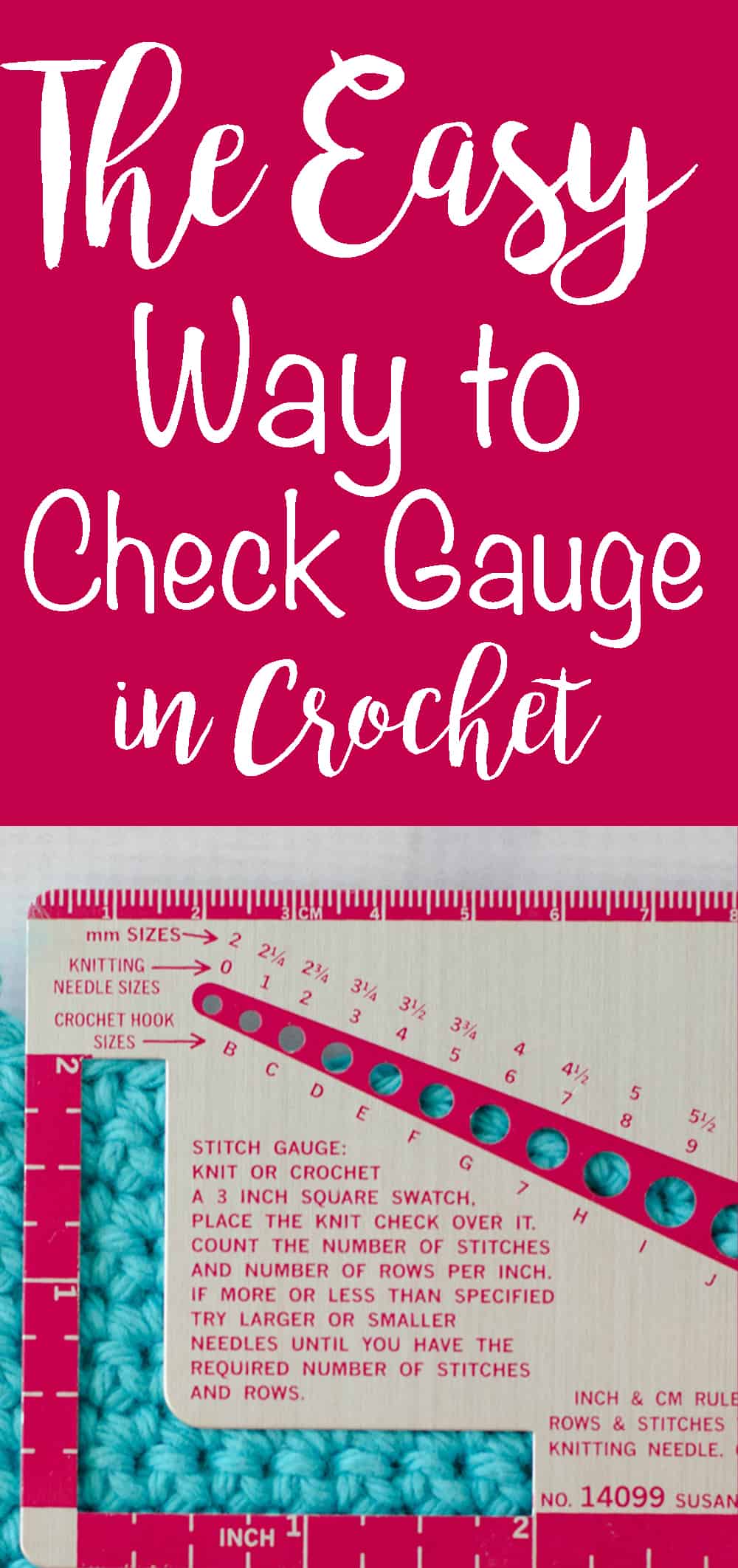 How to Check Gauge in Crochet Crochet 365 Knit Too