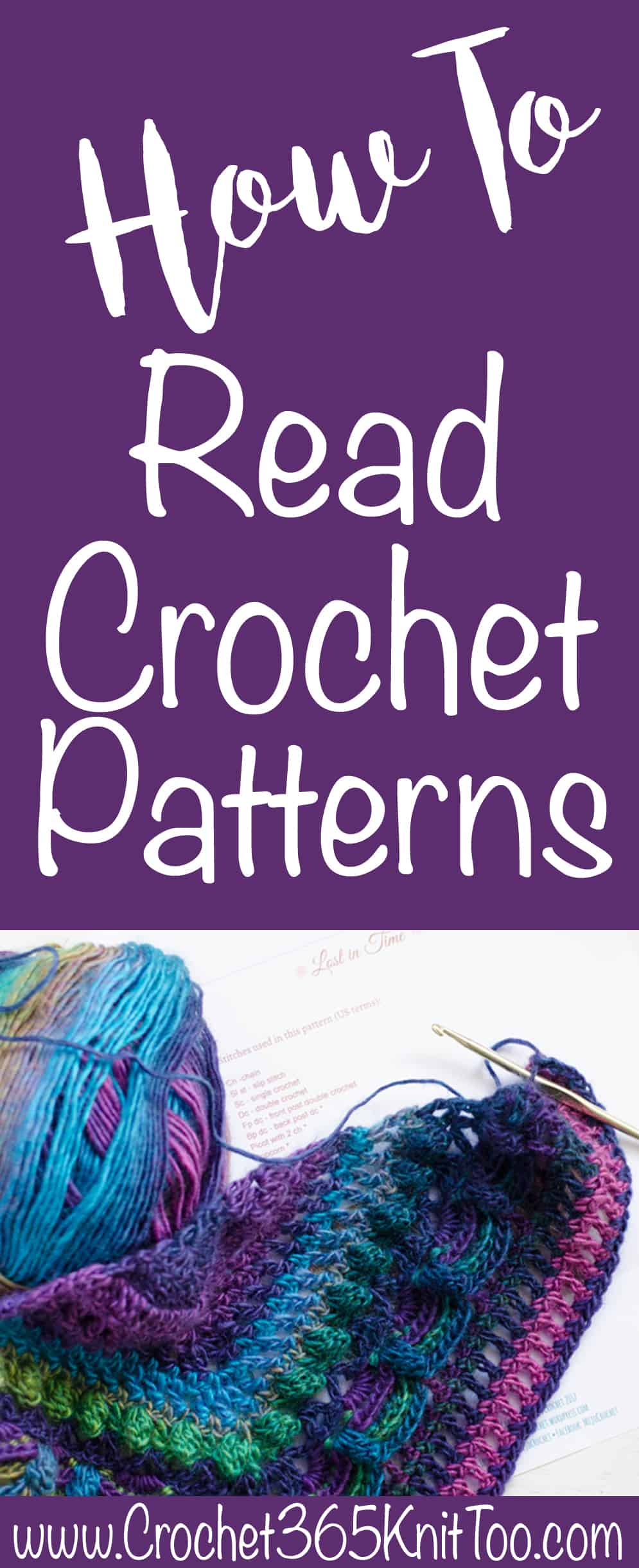 How To Read A Crochet Pattern Crochet 365 Knit Too