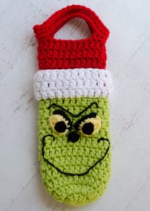 Crochet Grinch Wine Cozy Pattern - Crochet 365 Knit Too