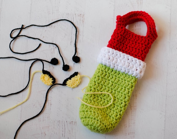 Elf Wine Cozy Crochet 365 Knit Too
