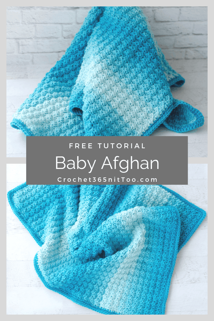 Crochet Sedge Stitch Baby Afghan - Crochet 365 Knit Too