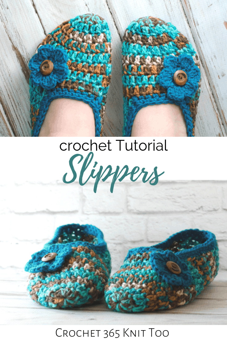 Not Your Grandma's Crochet Slippers - Crochet 365 Knit Too