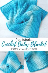 Crochet Sedge Stitch Baby Afghan - Crochet 365 Knit Too