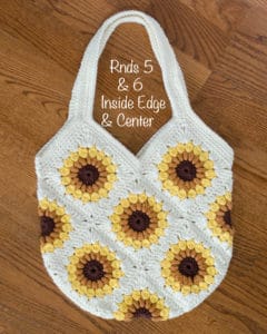 Sweet Summer Sunflower Bag - Crochet 365 Knit Too