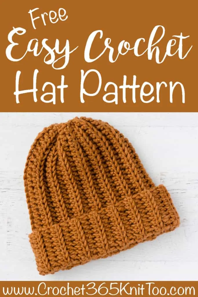 Basic Crochet Hat Pattern 8 Sizes Newborn-Adult by Crochet It