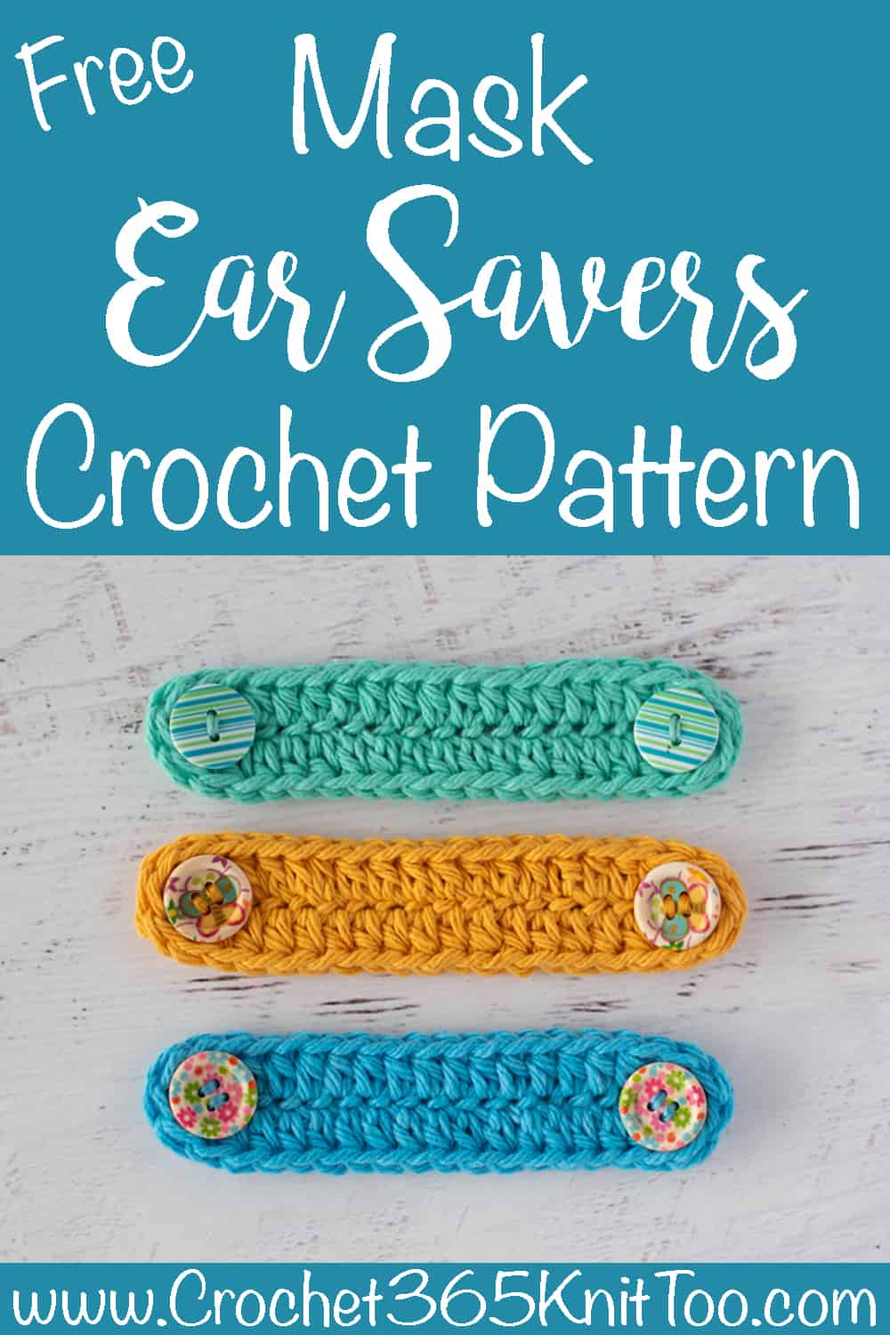 Easiest Crochet Ear Savers To Make Your Ears Happy - Crochet 365 Knit Too