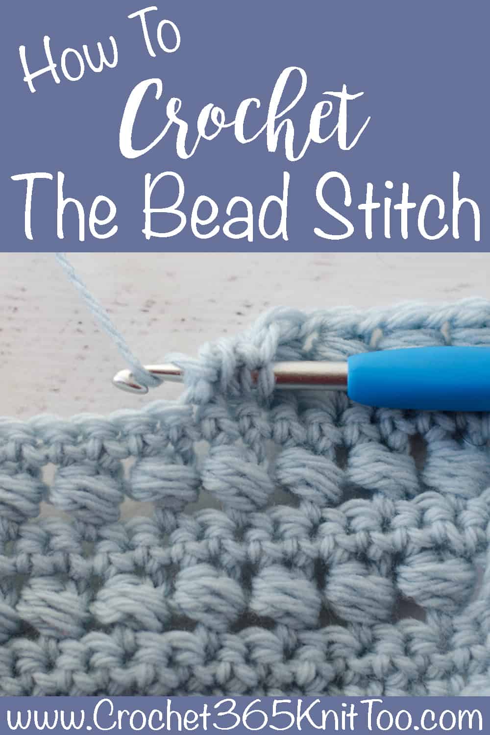 Crochet Bead Stitch Tutorial - Crochet 365 Knit Too