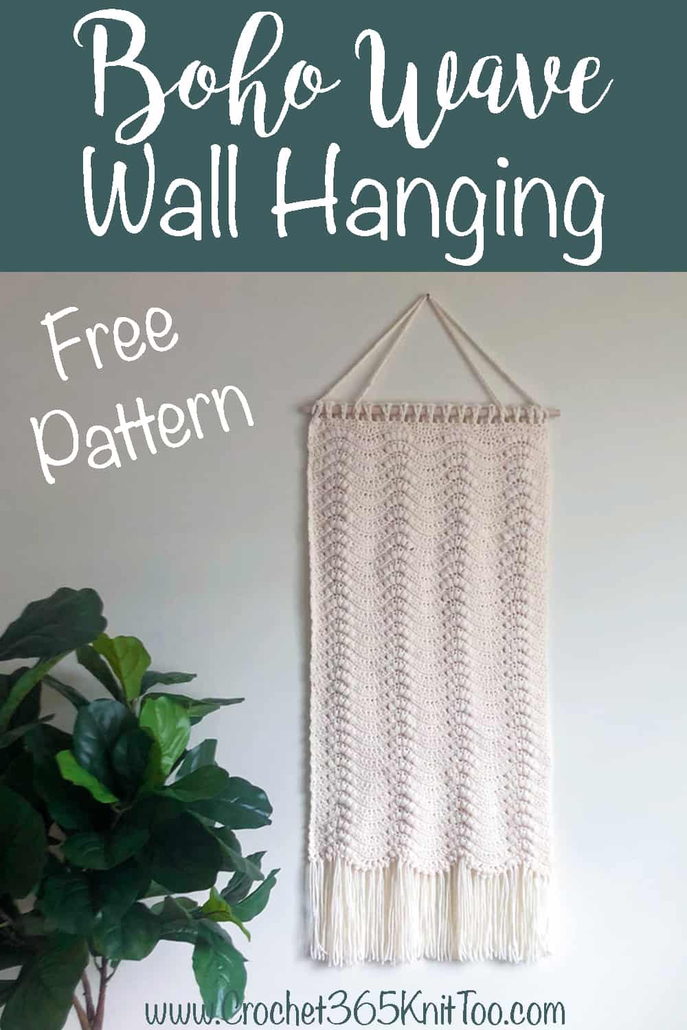 Boho Wave Crochet Wall Hanging - Crochet 365 Knit Too