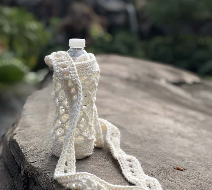 Crochet Corn Water Bottle Holder Pattern