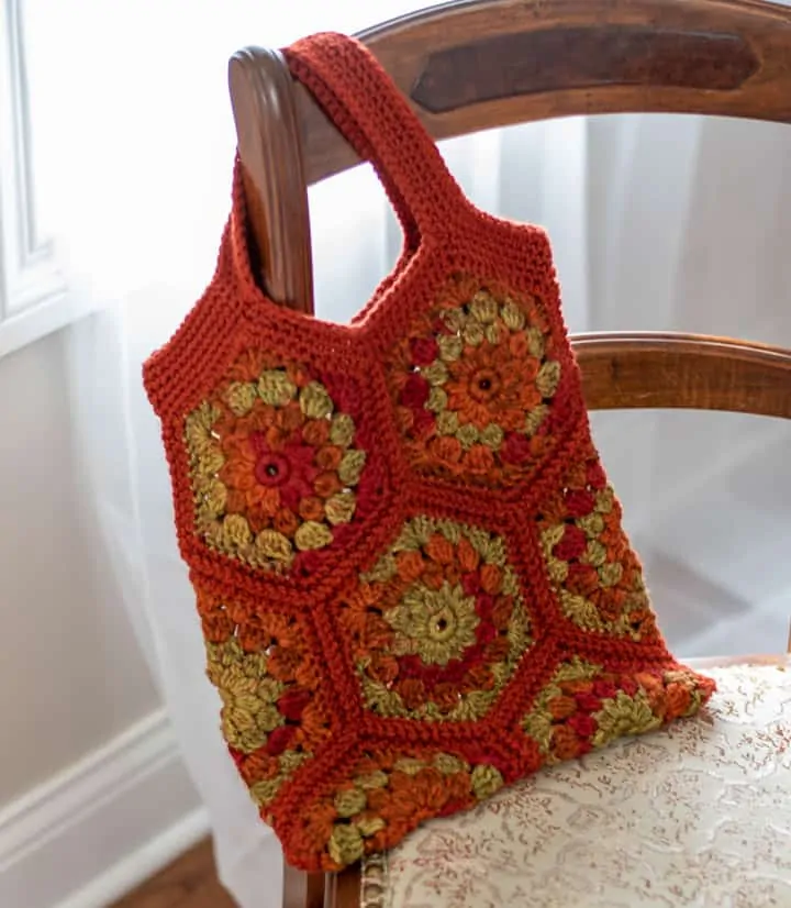 Happy Hexagon Crochet Tote Bag Pattern - Crochet 365 Knit Too