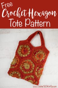 Happy Hexagon Crochet Tote Bag Pattern - Crochet 365 Knit Too