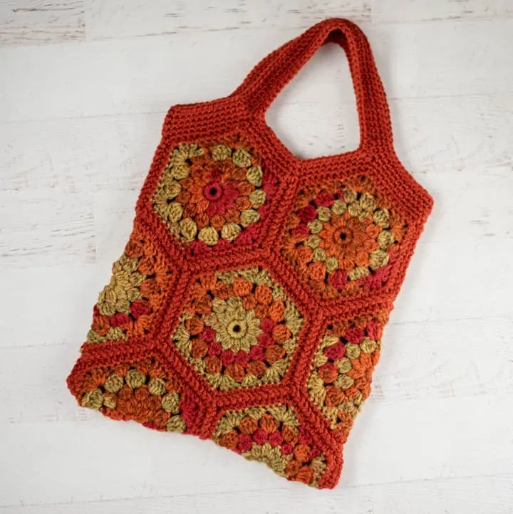 CROCHET “Painted Flower” Hexagon Bag | Tutorial - YouTube