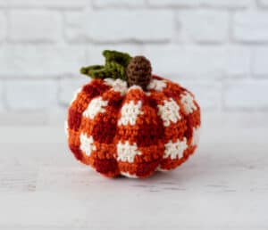 Crochet Plaid Pumpkin - Crochet 365 Knit Too