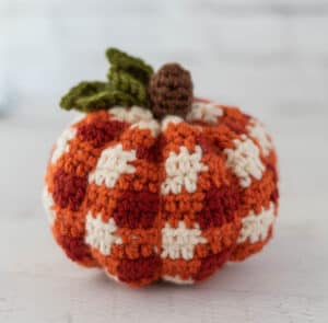 Crochet Plaid Pumpkin - Crochet 365 Knit Too