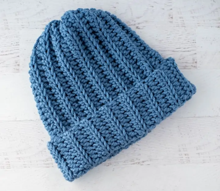Ribbed Easy Crochet Hat - Crochet 365 Knit