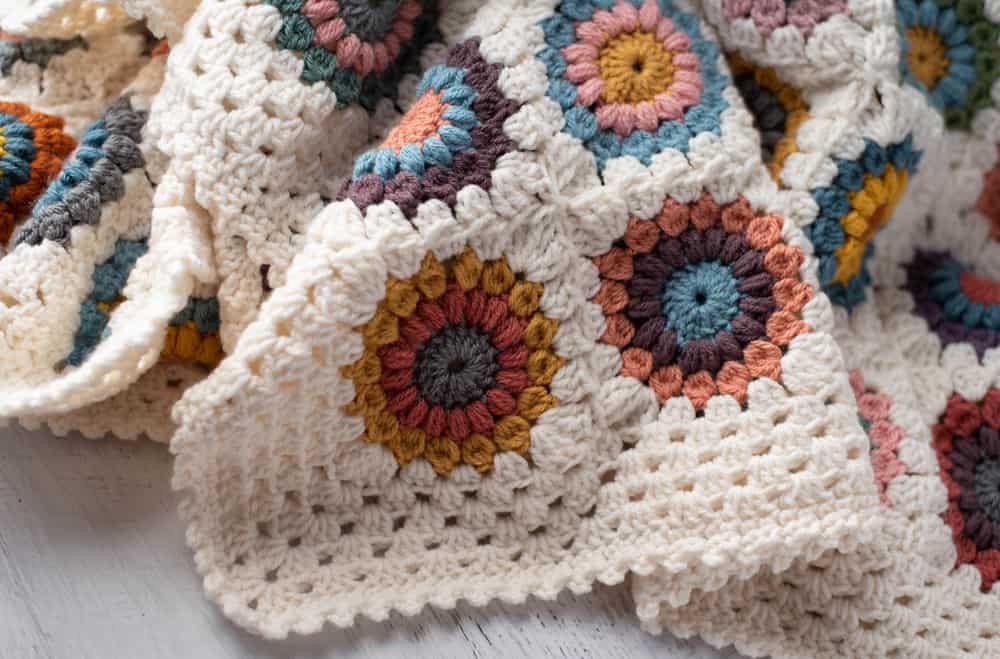 crochet blanket square