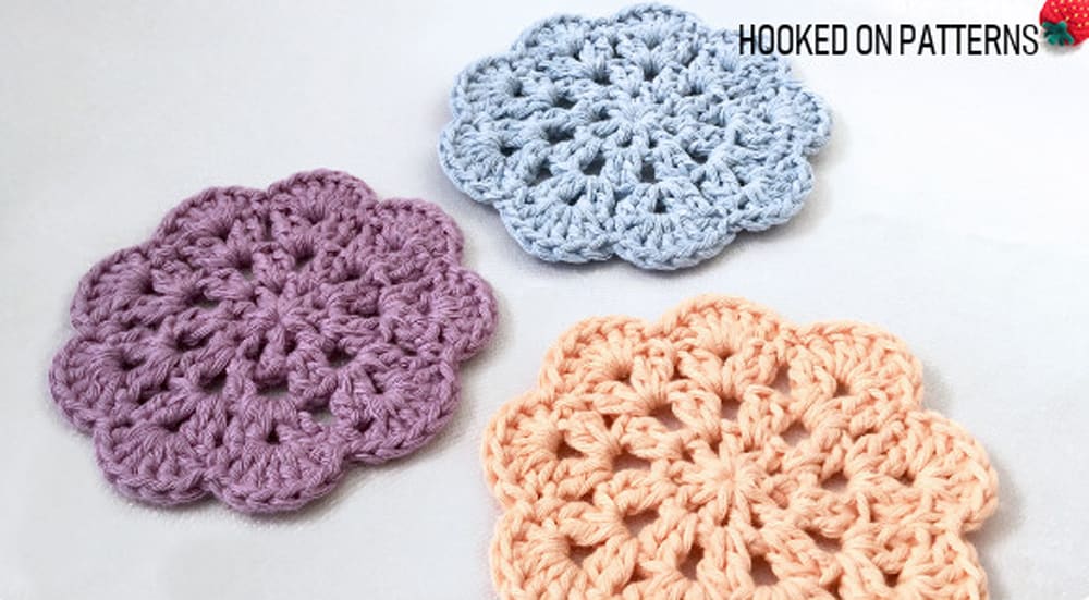 Crochet Flower Coaster Patterns Sure to Steal Your Heart - Crochet 365 ...