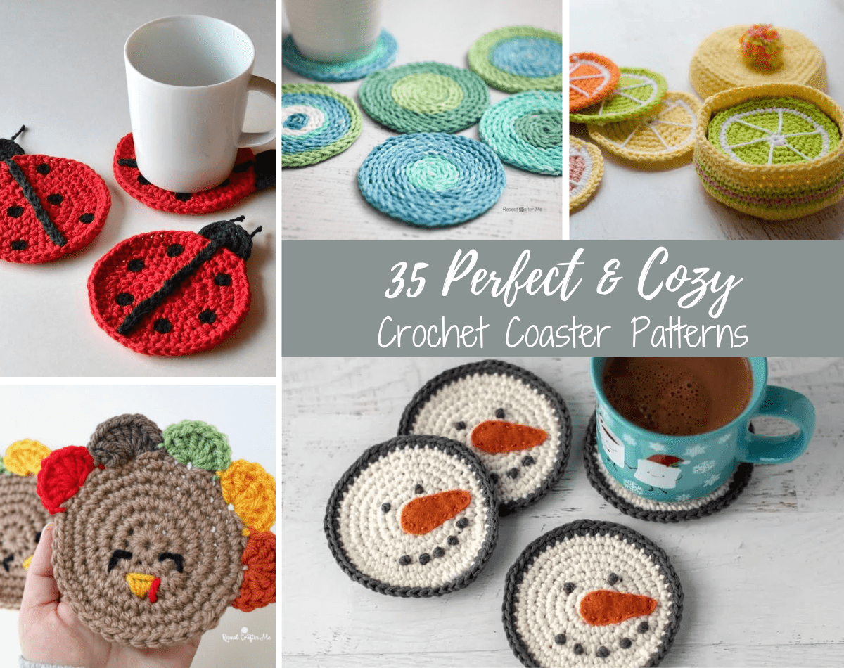 Free Crochet Coaster Pattern (Single Crochet Stitch)