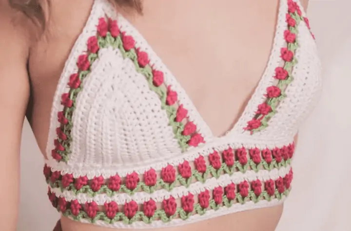 COSMOS CROP TOP Crochet Pattern 