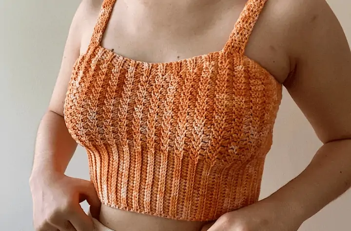 Crochet Crop Tops, Bralettes, Halter & Long Sleeve
