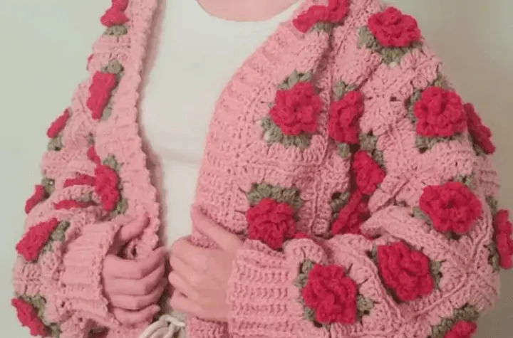 Red Heart Granny Square Jacket Pattern