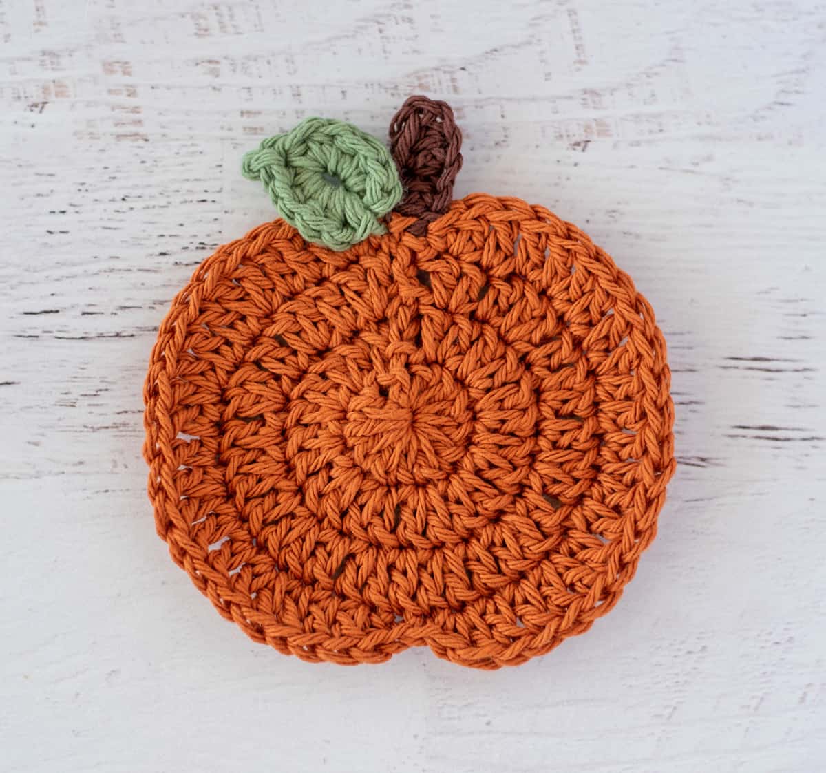 Great Harvest Pumpkin Coasters Crochet 365 Knit Too