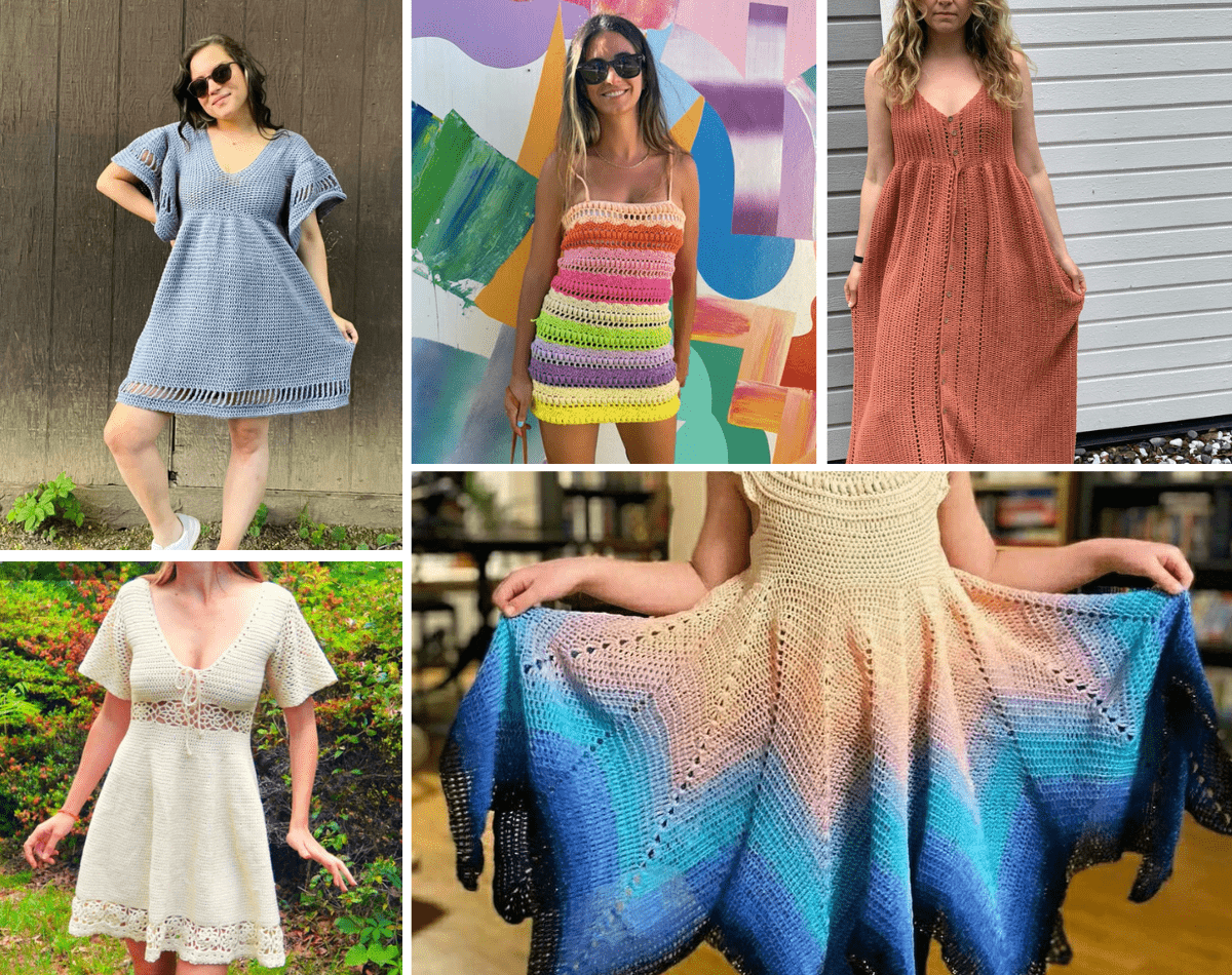 Crochet Dresses, Mini & Midi Crochet Dresses