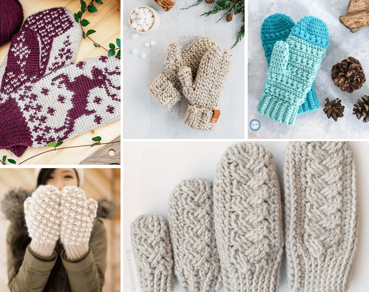 Cozy Striped Crochet Gloves Free Pattern & Tutorial