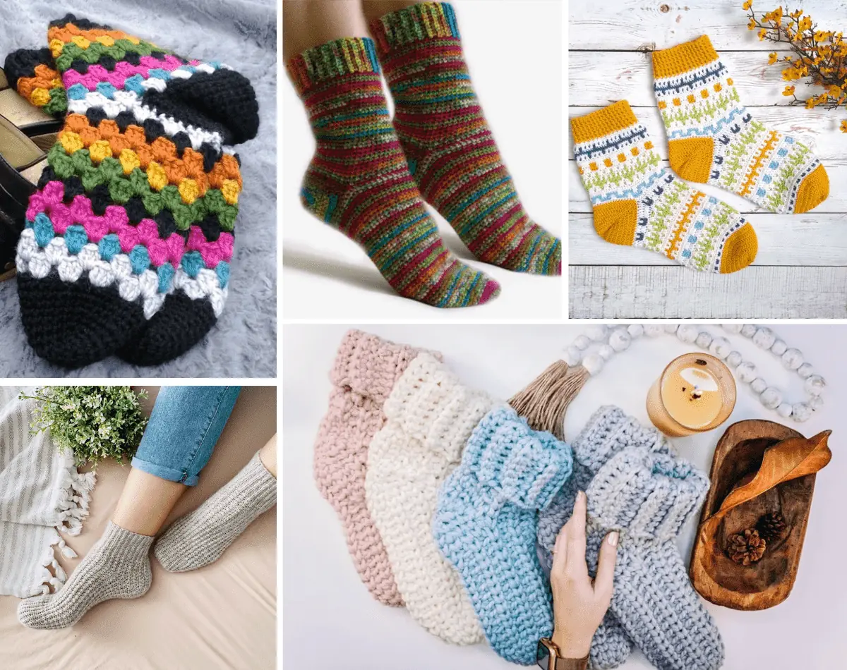 Flat Knit Ribbed Socks Free Pattern · Crazy Hands