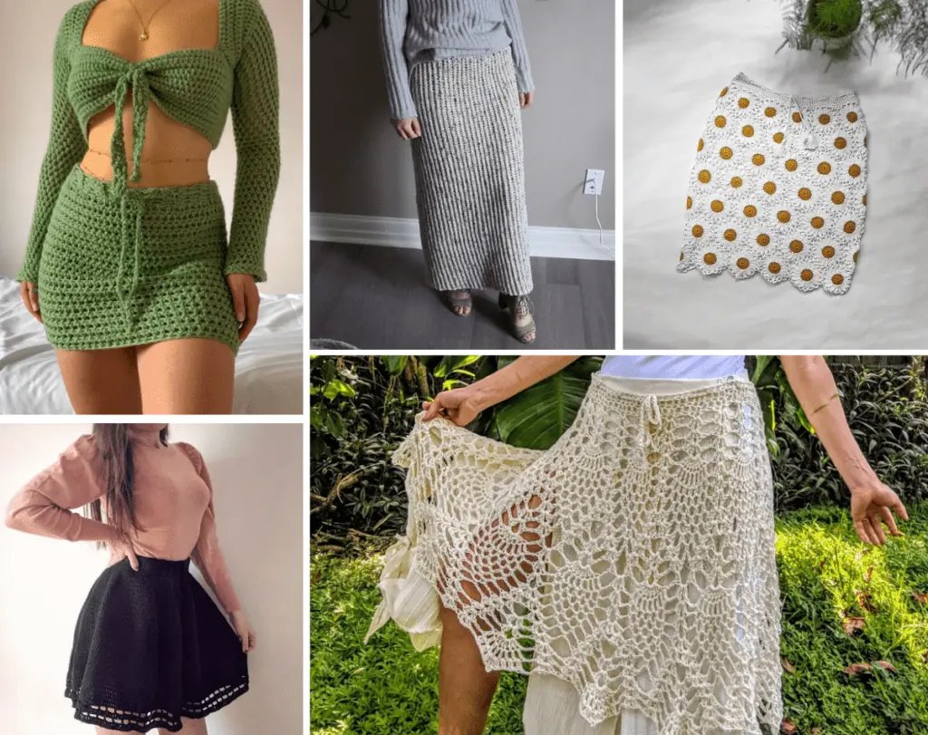 Mini, Midi, & Maxi Crochet Skirt Patterns - Crochet 365 Knit Too