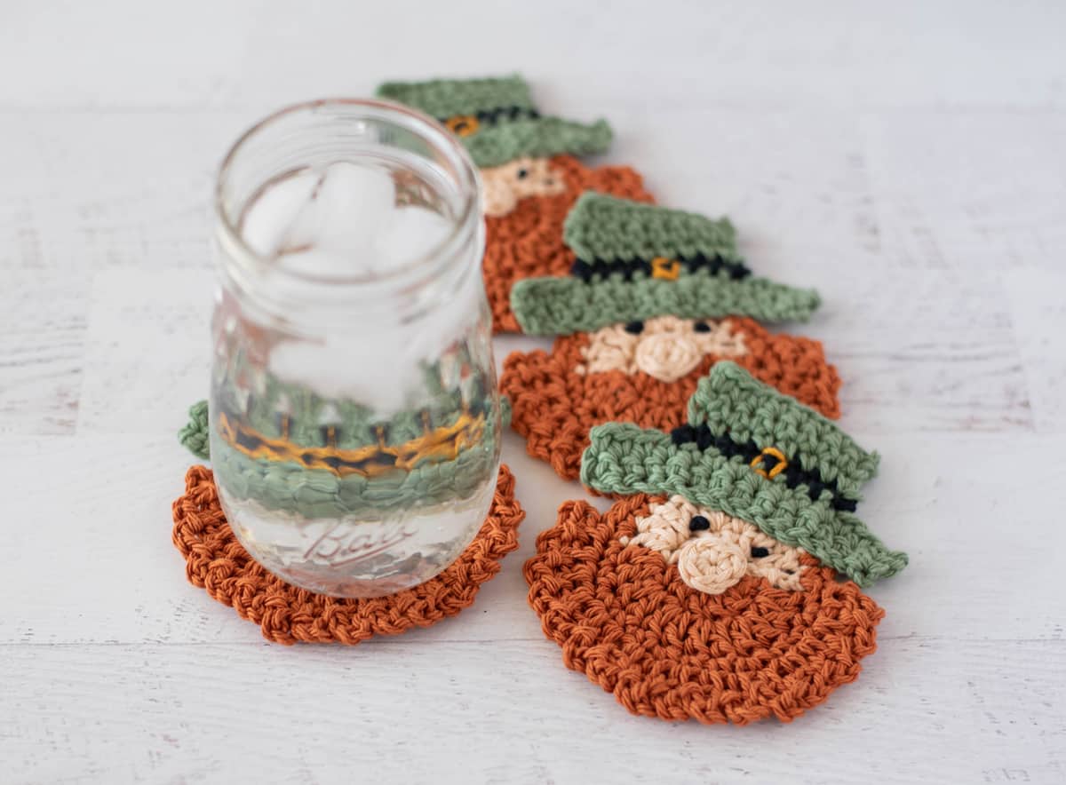 St Patrick s Day Crochet Coasters Crochet 365 Knit Too