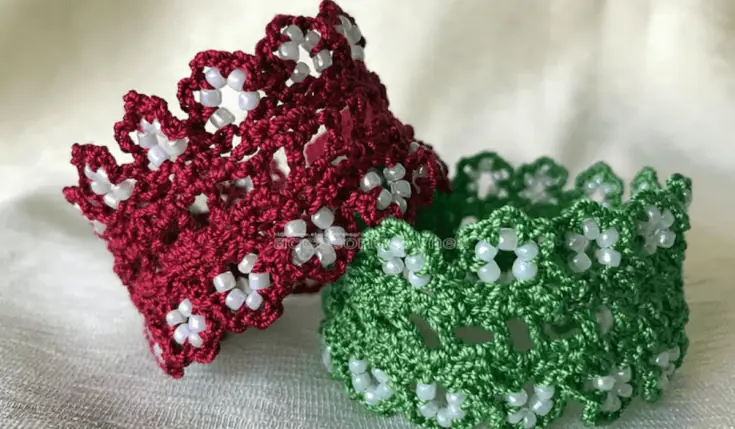 Don't Eat the Paste: Crochet Beaded Wrap Bracelet Pattern