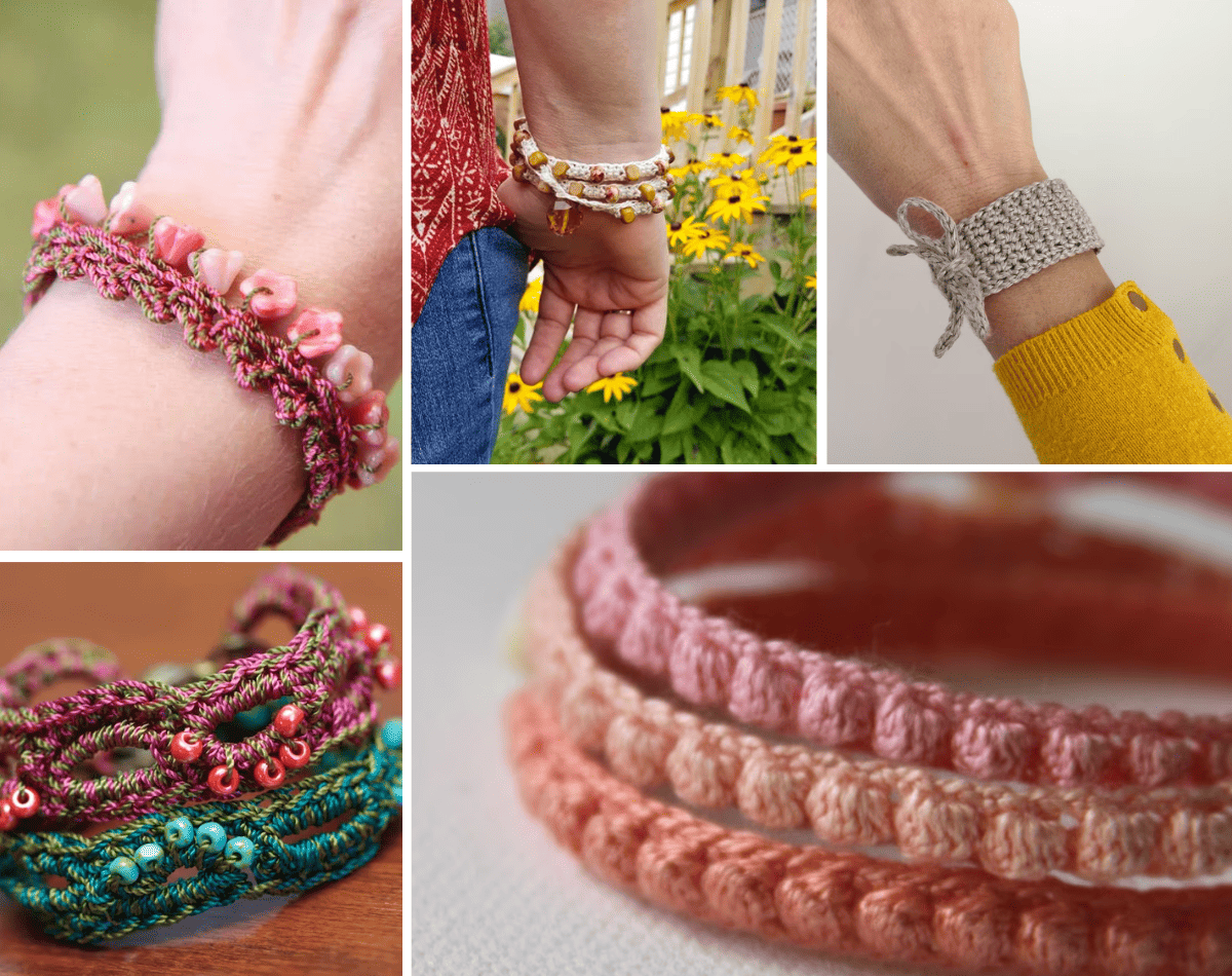 Buy Pattern Crochet Beaded Bracelet Jewelry Crochet Tutorial PDF File  Containing Instructions for Making the Crochet Bracelet Cuff. Online in  India - Etsy