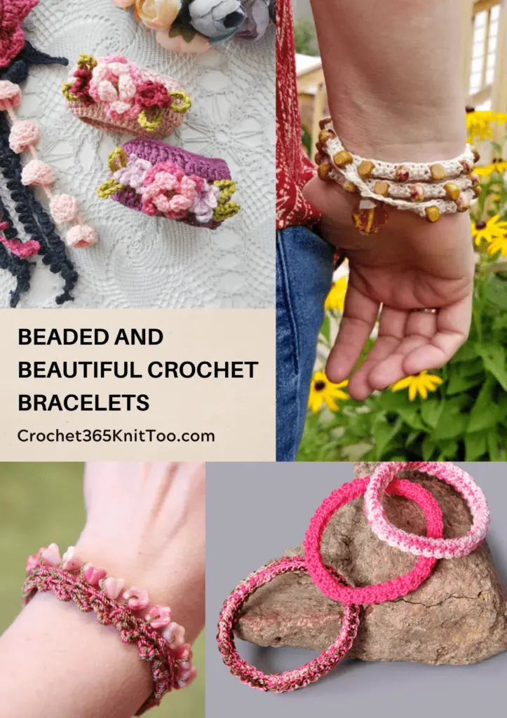 Crochet Beaded Bracelets - Free Crochet Pattern - Jewels and Jones