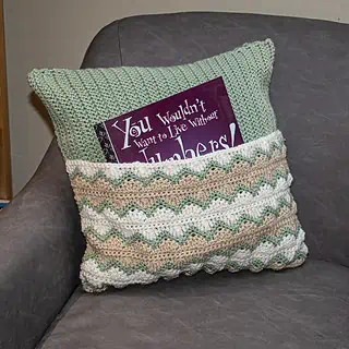 How to Crochet the Simple Textured Pillow - This Pixie Creates