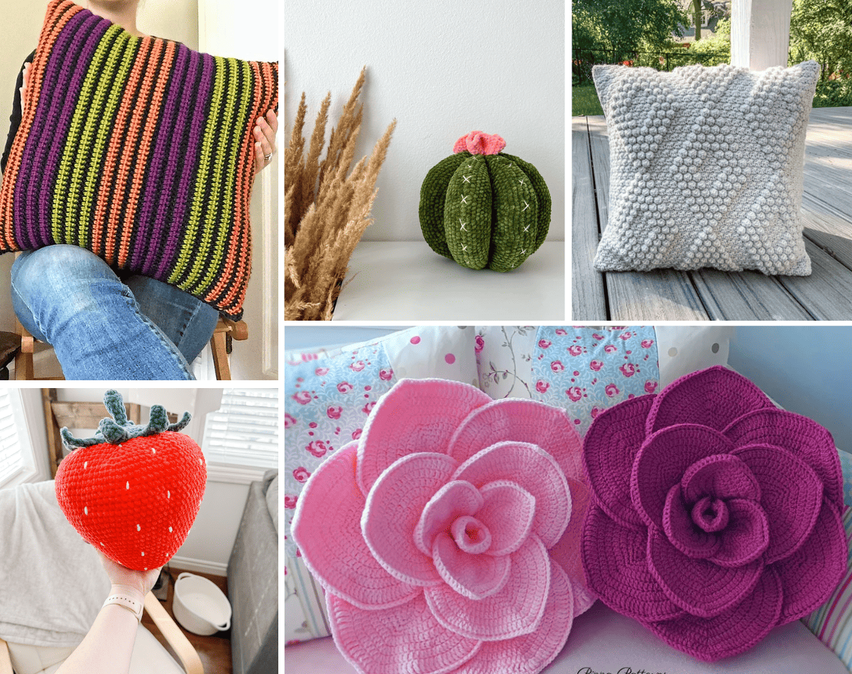 30 Crochet Pillow Patterns: Crochet Cozy - Crochet 365 Knit Too